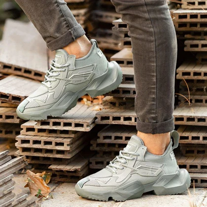 کفش ورزشی مردانه طوسی مدل ETEN ویژه