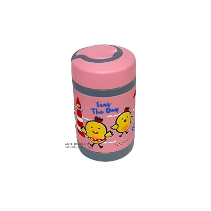 فلاسک غذا استیل دور سیلیکونی 450 میل pinkah