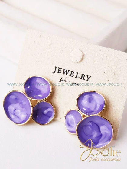 گوشواره زنانه فشن مدل تری کد E1159