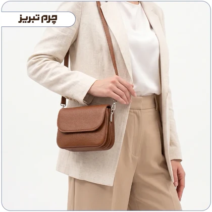 کیف چرم زنانه مجلسی شیک مدل HF80