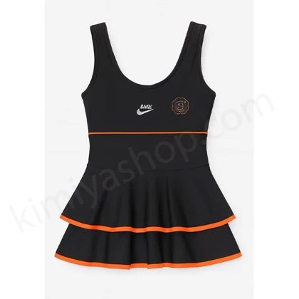 مایو زنانه دودامنه نایک با لاین نارنجی