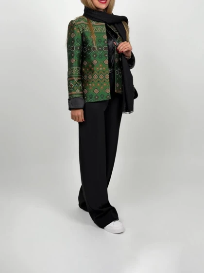 کت ژاکارد پیکسلی زنانه کد LORIK (تحویل فوری)