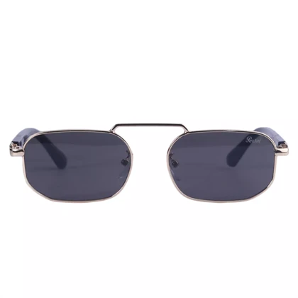 عینک آفتابی پرسول فریم فلزی طلایی عدسی مشکی MT 3081/1