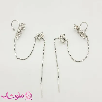 گوشواره دورگوش زنانه نگین‌دار (جفت)