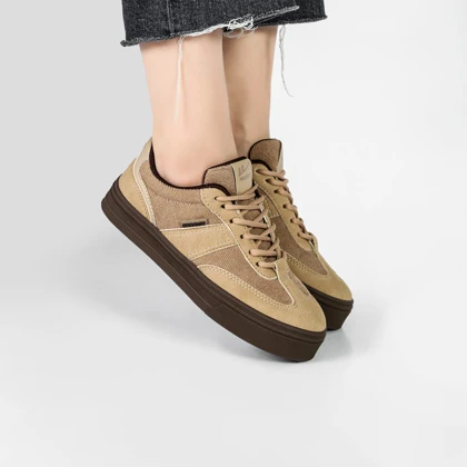 کفش و کتانی ونس راحتی زنانه و دخترانه مدل WARRIOR رنگ کرم کد M967