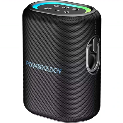 اسپیکر بلوتوثی شارژی قابل حمل 25 وات پاورولوژی Powerology PWLAU011 با نور RGB