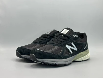 کتانی نیوبالانس 990 مشکی طوسی سبز/New Balance