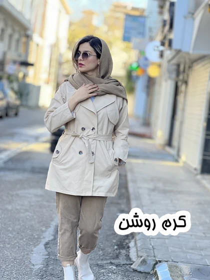 بارانی کوتاه آستر دار 3345