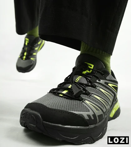 کفش کتانی مشکی سبز سالومون Salomon X ULTRA
