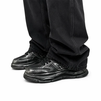 کفش کتانی مردانه مدل نیوبالانس کاستوم شده مشکی New Balance