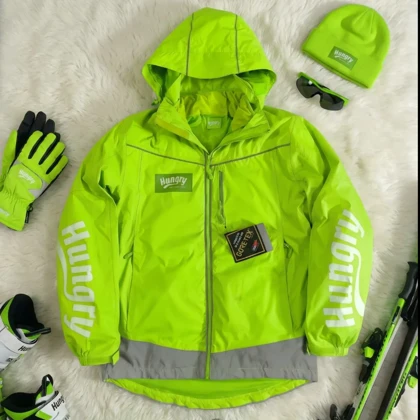 SIZE M-S کاپشن دوپوش گورتکس استوک اورجینال از برند Hungry (دو کاپشن در یک کاپشن)