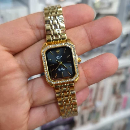 ساعت مچی زنانه رولکس Rolex موتور کوارتز باکیفیت و طراحی زیبا