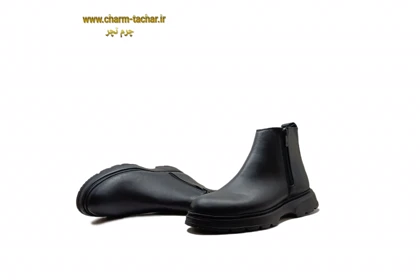 نیم بوت مردانه دوزیپ مدل لوفر چرم طبیعیsi169