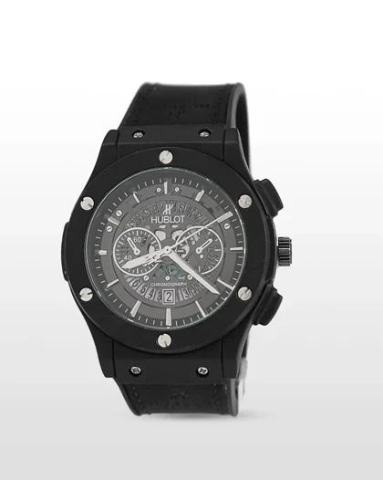 ساعت هابلوت رنگ مشکی مدل Hublot Fusion Orlinksi Chronograph KRG1