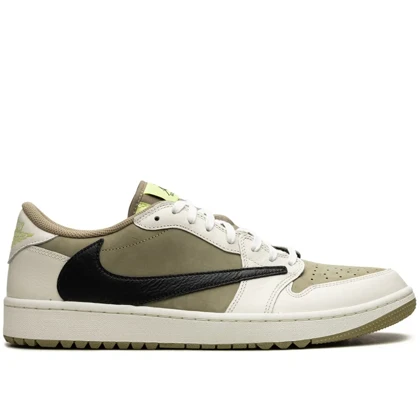 کتانی نایک ایر جردن1 بدون ساق گلف ترویس اسکات مستر کوالیتی Nike Air Jordan1 Travis Scott 1 Low Golf