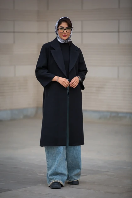 پالتو فوتر بلند آستین پاکتی New