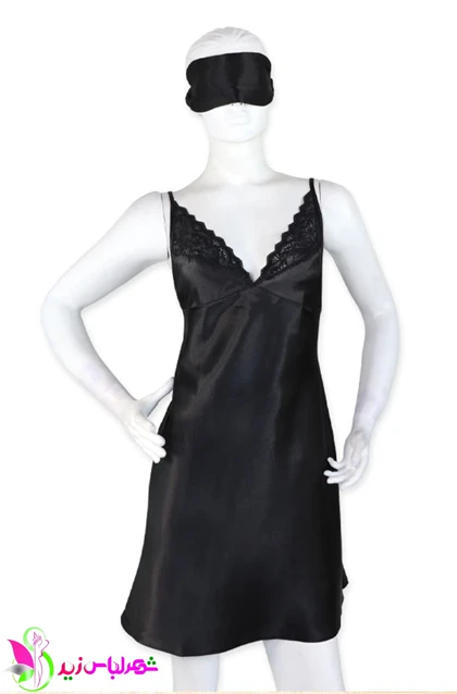 لباس خواب ساتن و گیپور Ema اما