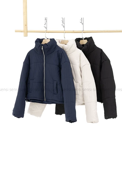 کاپشن میله ای چروک کد1005188