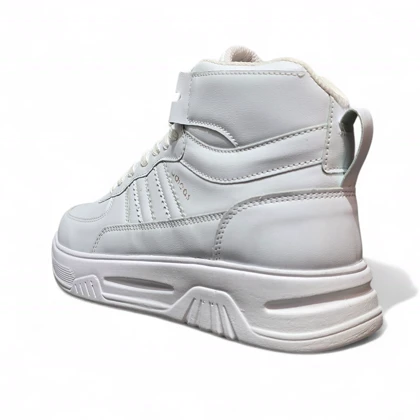 کفش آدیداس ساق‌دار چرمی سفید