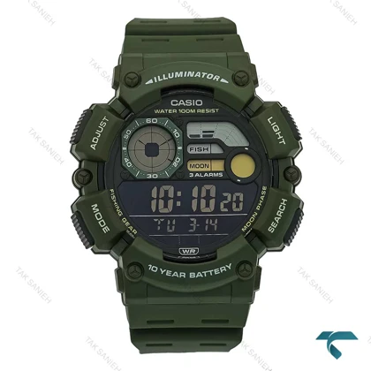 ساعت کاسیو WS-1500H-3BV اورجینال سبز Casio-7499-G