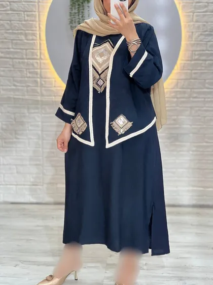 ست سارافون و کت با طرح گونی