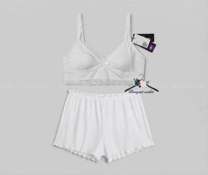 ست نیم‌تنه و شورتک راحتی برند H&M