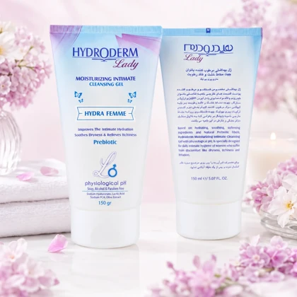 ژل بهداشتی بانوان هیدرودرم مدل Hydra Femme حاوی پری بیوتیک