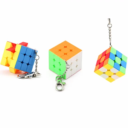 روبیک جاکلیدی 3x3 مویو MoYu مدل میلانگ مینی استیکرلس