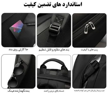 کیف کوله پشتی روزانه لپ تاپ 15.6اینچ اورجینال بنج BANGE 7700