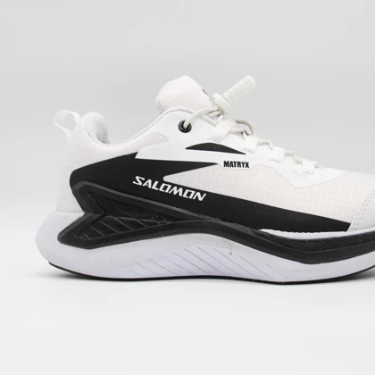 کتانی سالامون رانینگ سفید مشکی کد 6464