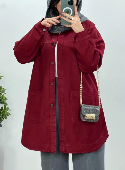 مانتو کتان کاغذی سلین