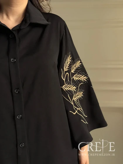 شومیز گلدوزی کرپ اندونزی