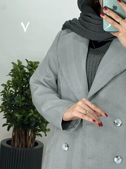 مانتو کتی دکمه دار هلن با ارسال رایگان