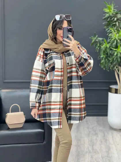 شکت چهارخونه تک جیب