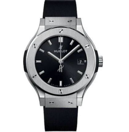 ساعت هابلوت تک موتوره مردانه نقره ای Hublot Silver