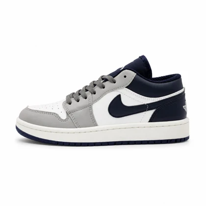 کفش و کتانی مردانه مدل NIKE AIR JORDAN 1 رنگ سفید سرمه ای کد 2282