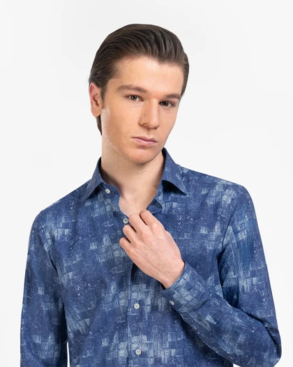 پیراهن مردانه چاپی کد 1776