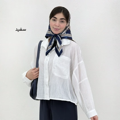شومیز زنانه پری یقه مردانه| آی بولک