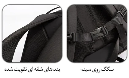 کیف دوربین و کوله پشتی لپ تاپ اورجینال بنج BANGE 7277-15