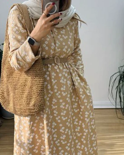 پیراهن مانتویی نرگس