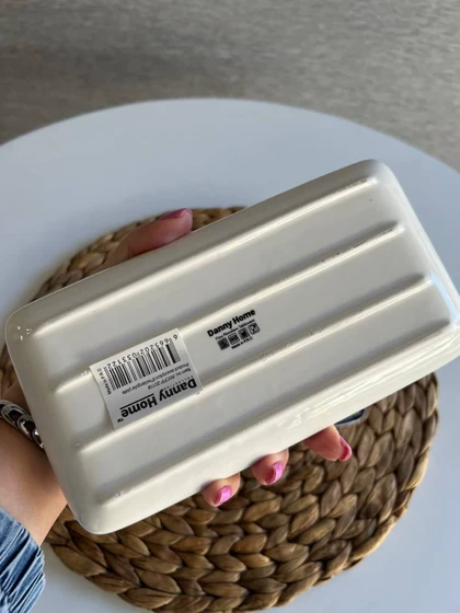 رولت خوری دنی هوم طرح گل سرمه ای در سه سایز / BA18_BA19_BA20