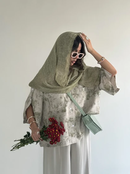 شومیز آستین دکمه