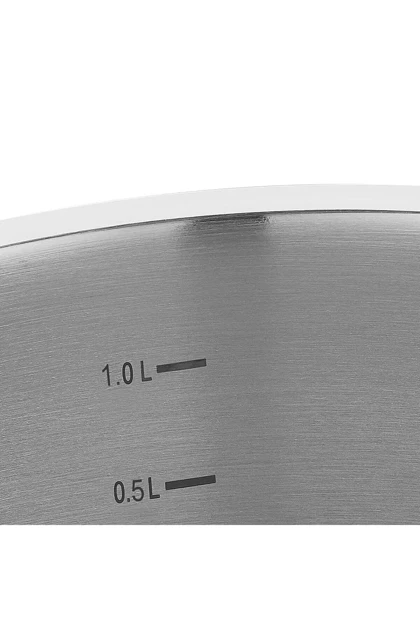قابلمه کوتاه KORKMAZ مدل A1168 استیل - خاکستری