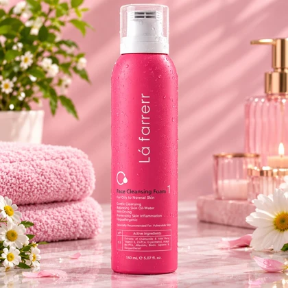 فوم شستشوی صورت لافارر مدل 01 مناسب پوست چرب تا معمولی 150ml