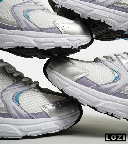 کفش کتانی مردانه و زنانه سفید آبی یاسی NEW BALANCE 530