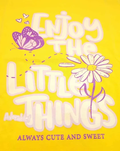 ست راحتی دخترانه نیم آستین little سیلکا