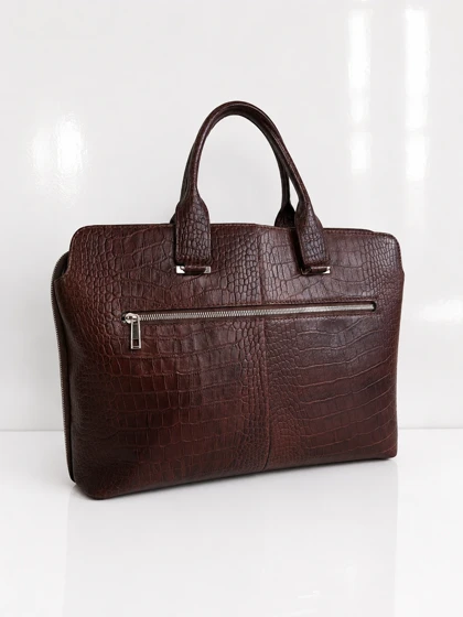 کیف اداری چرم طبیعی زنانه Brown