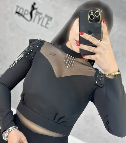 بلوز سرشانه زنجیر : 8704