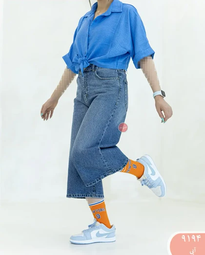 شلوارک فول بگ جین رویال 9194