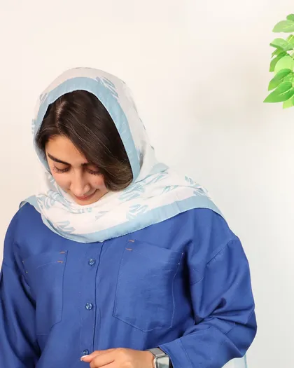 شال زنانه منگوله‌دار چاپی 0615